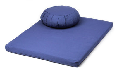 TRIBE - Zabuton Meditation Mat paired with Zafu Meditation Cushion - Maroon | Eco Yoga Store