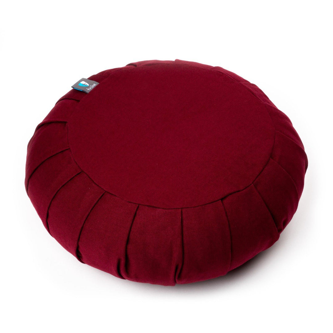 TRIBE - Zafu Meditation Cushion - Maroon | Eco Yoga Store