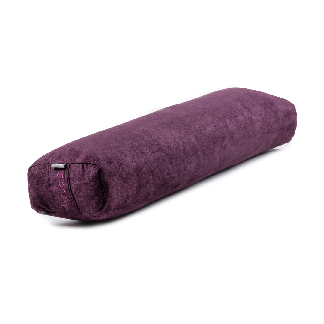 TRIBE Rectangular Lean Bolster - Amethyst - 45 degrees angle | Eco Yoga Store 