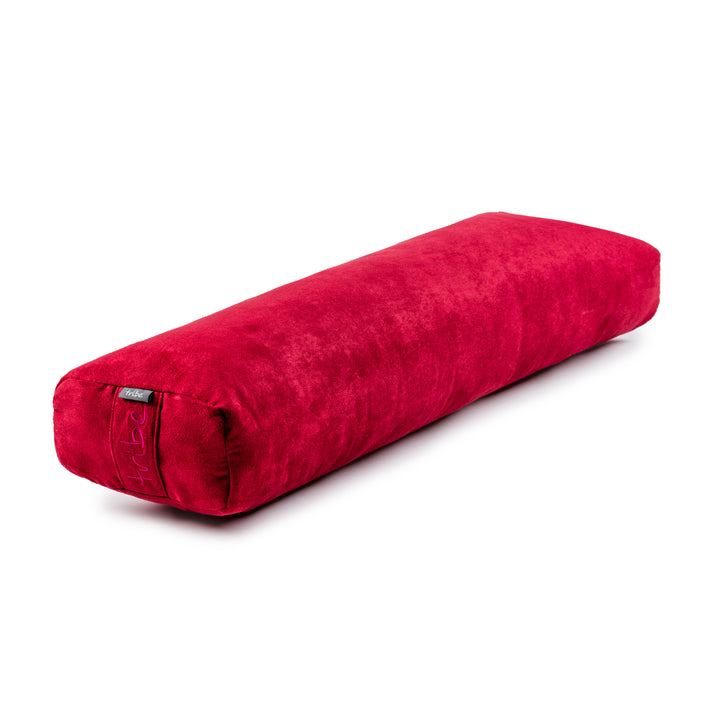 TRIBE Rectangular Lean Bolster - Cherry - 45 degrees angle | Eco Yoga Store 