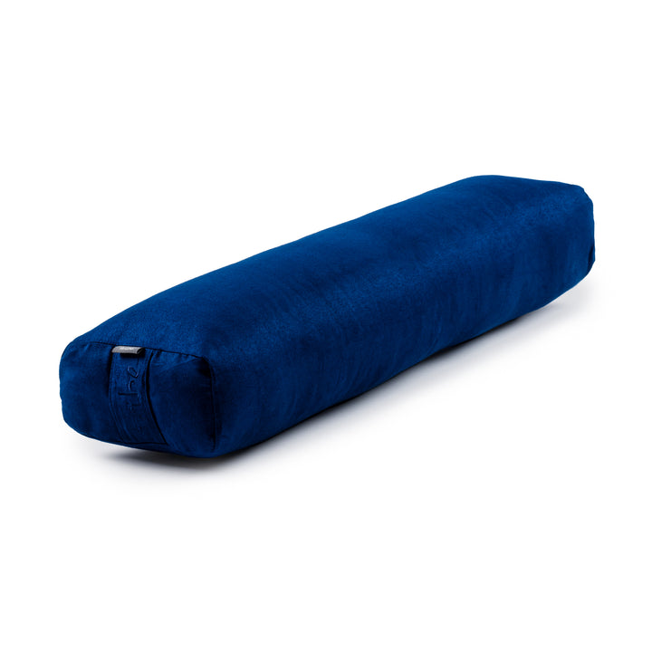 TRIBE Rectangular Lean Bolster - Navy - 45 degrees angle | Eco Yoga Store 