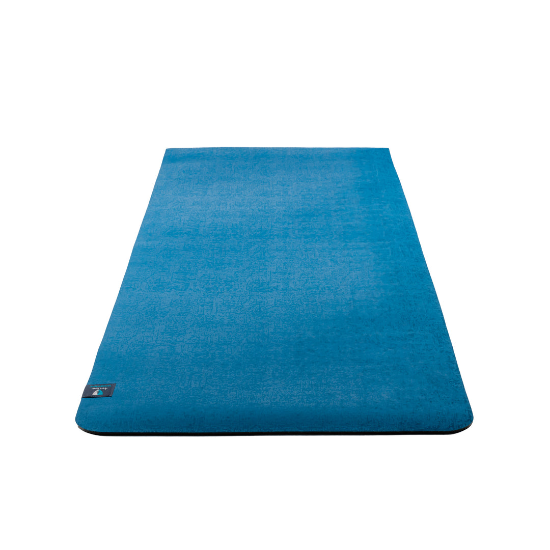 TRIBE Warrior 6mm Yoga Mat - Ocean - unfurled | Eco Yoga Store