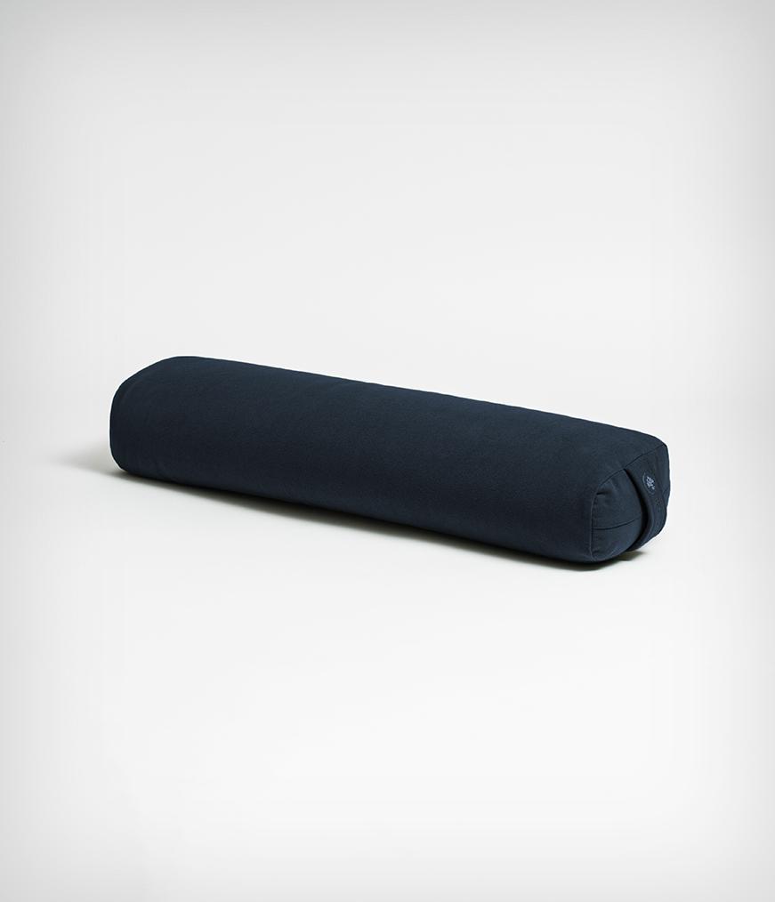 Manduka Enlight Lean Bolster - Midnight - angle view | Eco Yoga Store