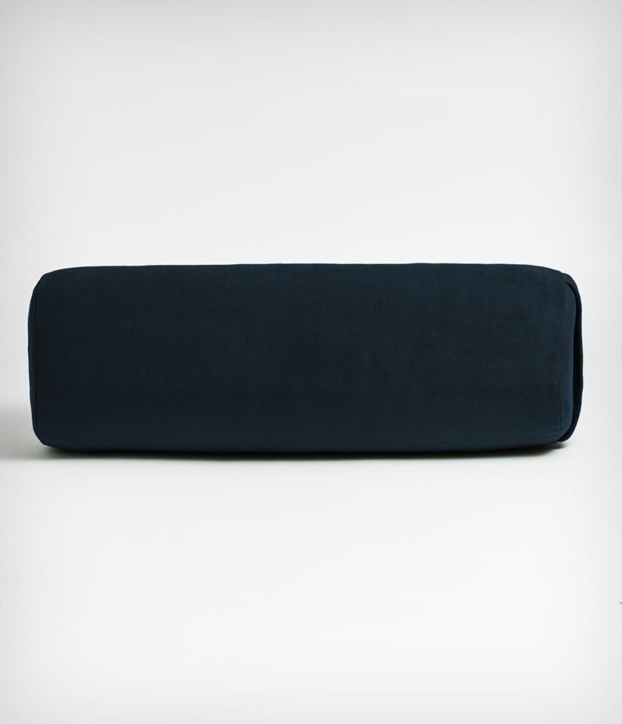 Manduka Enlight Round Bolster - Midnight - horizintal | Eco Yoga Store