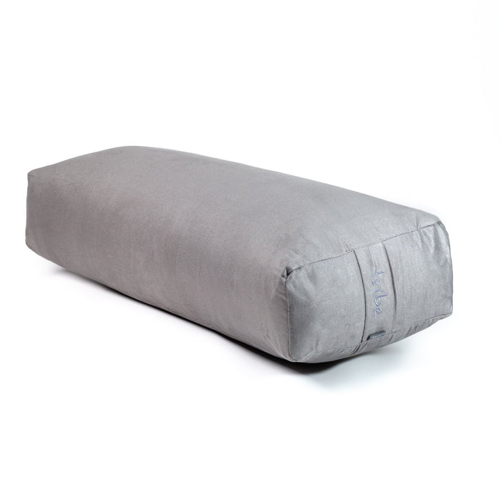 TRIBE Rectangular Bolster - Storm - 45 degrees angle | Eco Yoga Store 