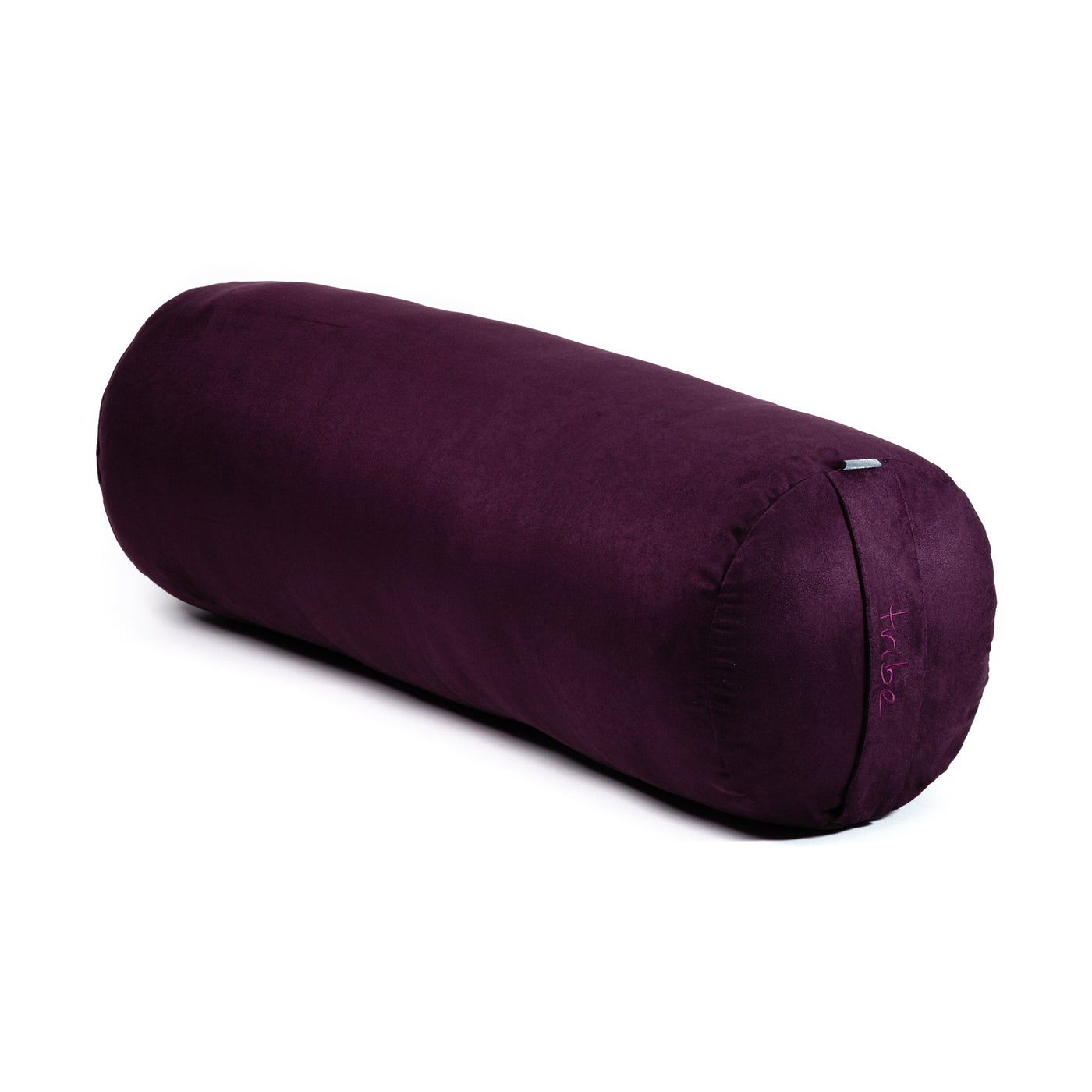 TRIBE Round Bolster - Amethyst - 45 degrees angle | Eco Yoga Store 