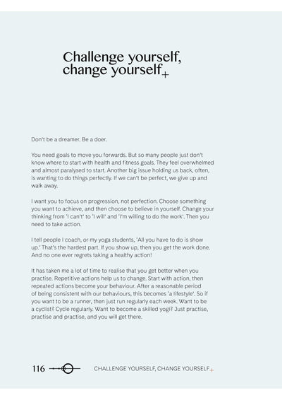 Rachel Grunwell - Balance: Food, Health & Happiness - challenge yourself, change yourself page | Eco Yoga Store