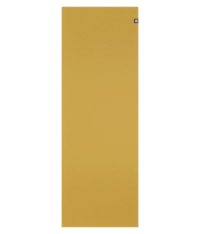 Manduka eKOLite 5mm Yoga Mat - Gold - unfurled | Eco Yoga Store