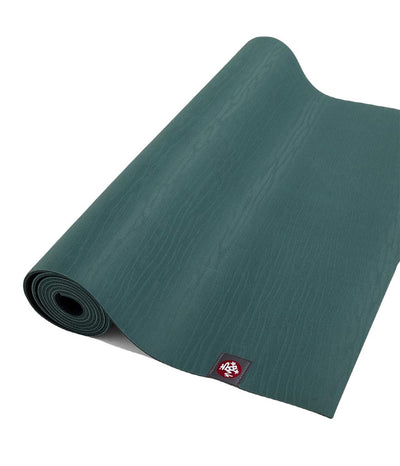 Manduka eKOLite 5mm Yoga Mat - Sage - part rolled | Eco Yoga Store