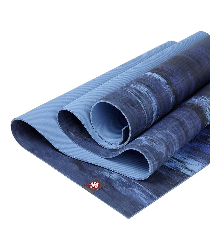 Manduka eKOLite 5mm Yoga Mat - Surf Marbled - folded | Eco Yoga Store