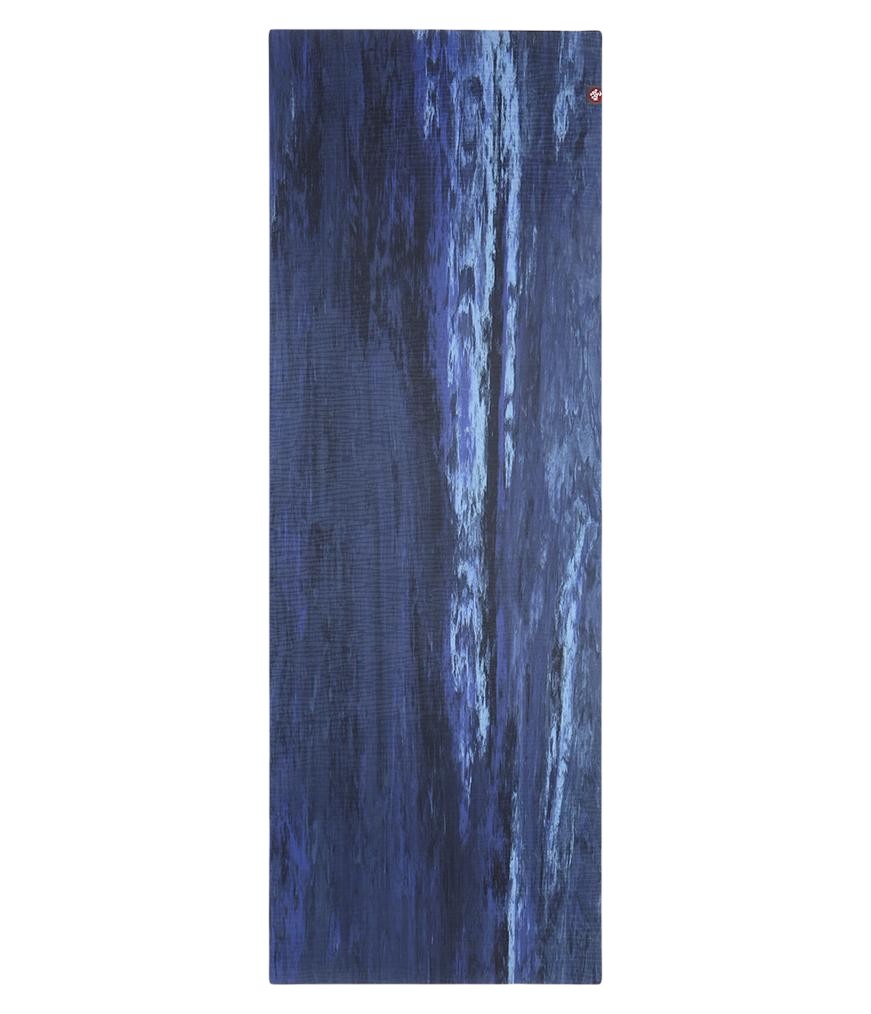 Manduka eKOLite 5mm Yoga Mat - Surf Marbled - unfurled | Eco Yoga Store