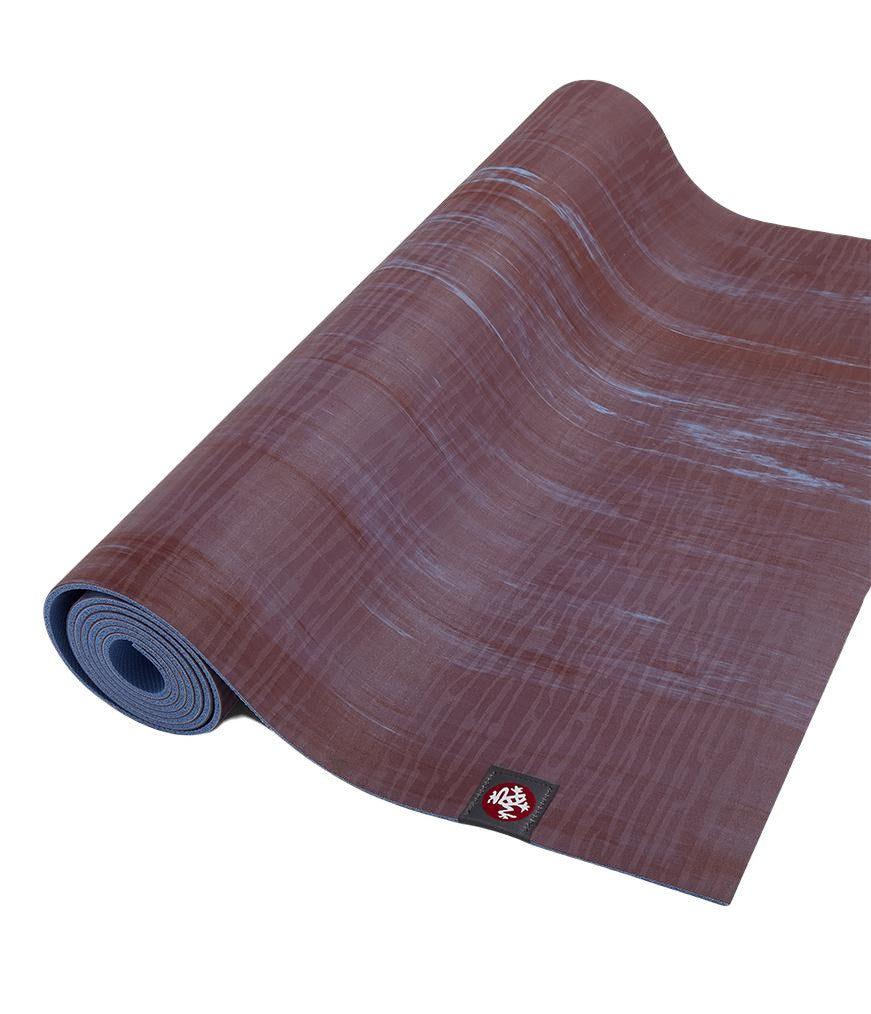 Manduka eKOLite 4mm Yoga Mat - Root Marbled - part rolled | Eco Yoga Store