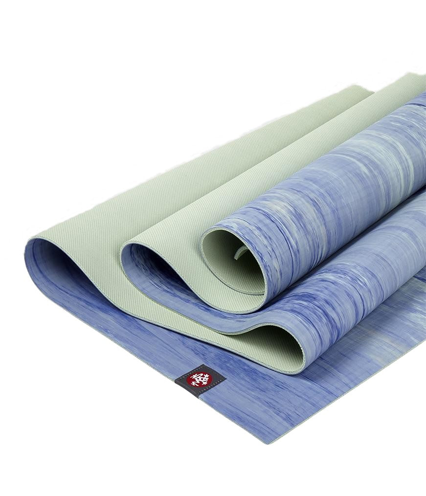 Manduka eKOLite 4mm Yoga Mat - Surf Marbled - folded | Eco Yoga Store