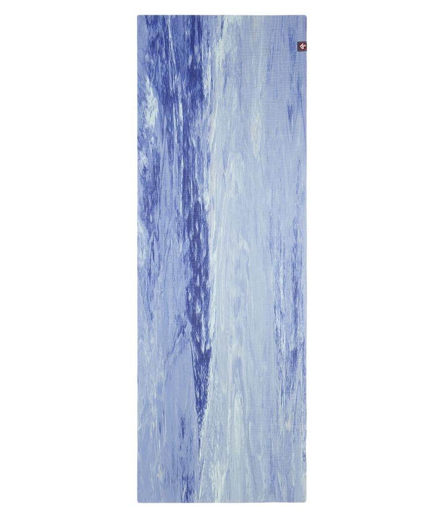 Manduka eKOLite 4mm Yoga Mat - Surf Marbled - unfurled | Eco Yoga Store