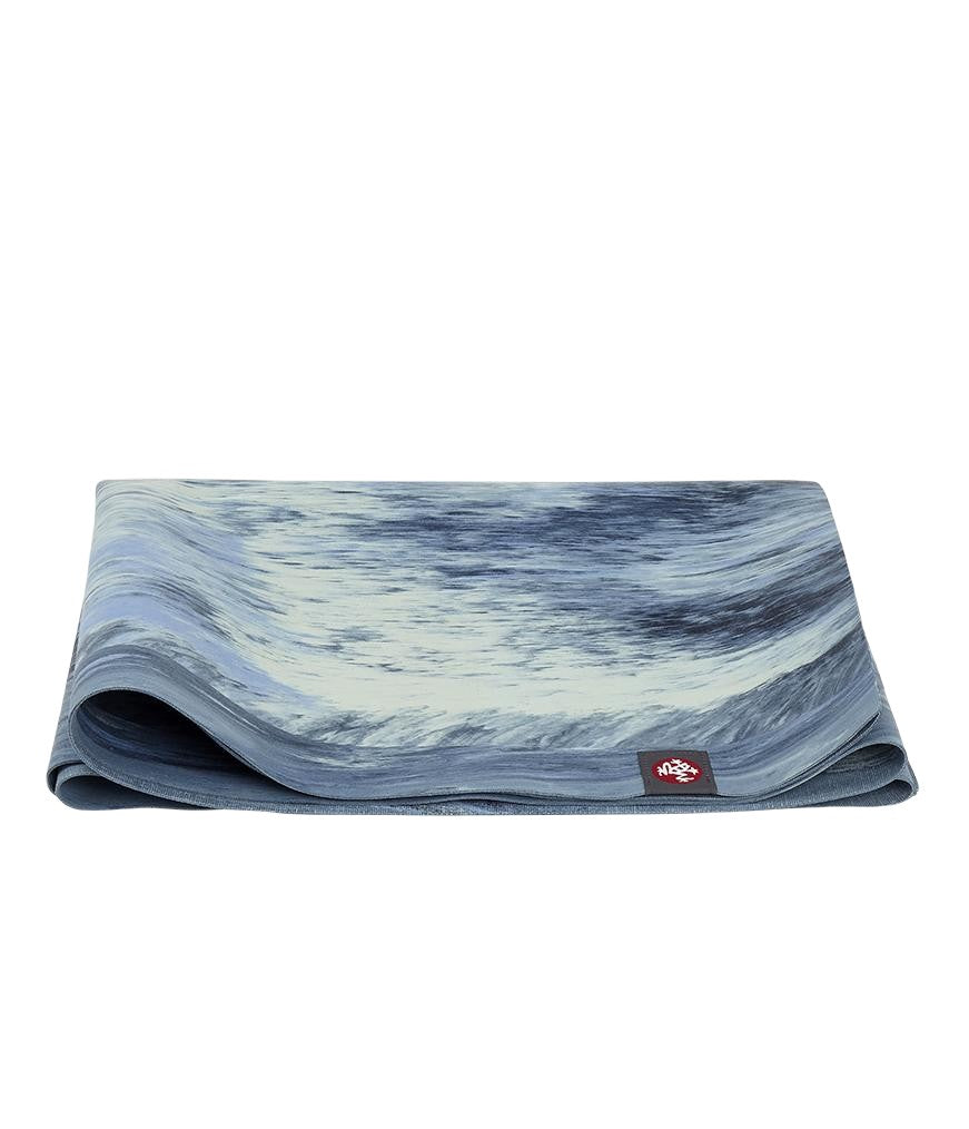 Manduka eKO Superlite 1.5mm Yoga Mat - Sea Foam Marbled - folded | Eco Yoga Store