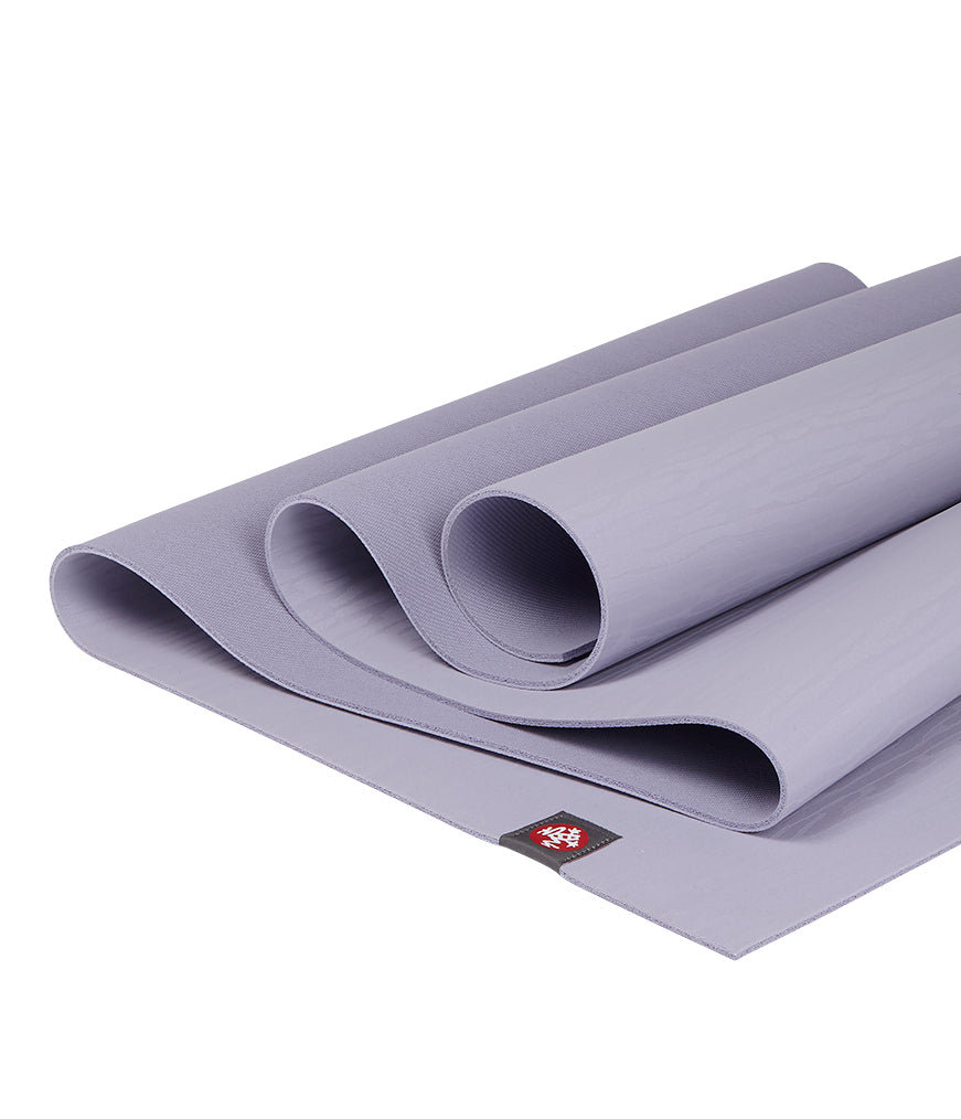 Manduka eKOLite 4mm Yoga Mat - Lavender - folded | Eco Yoga Store