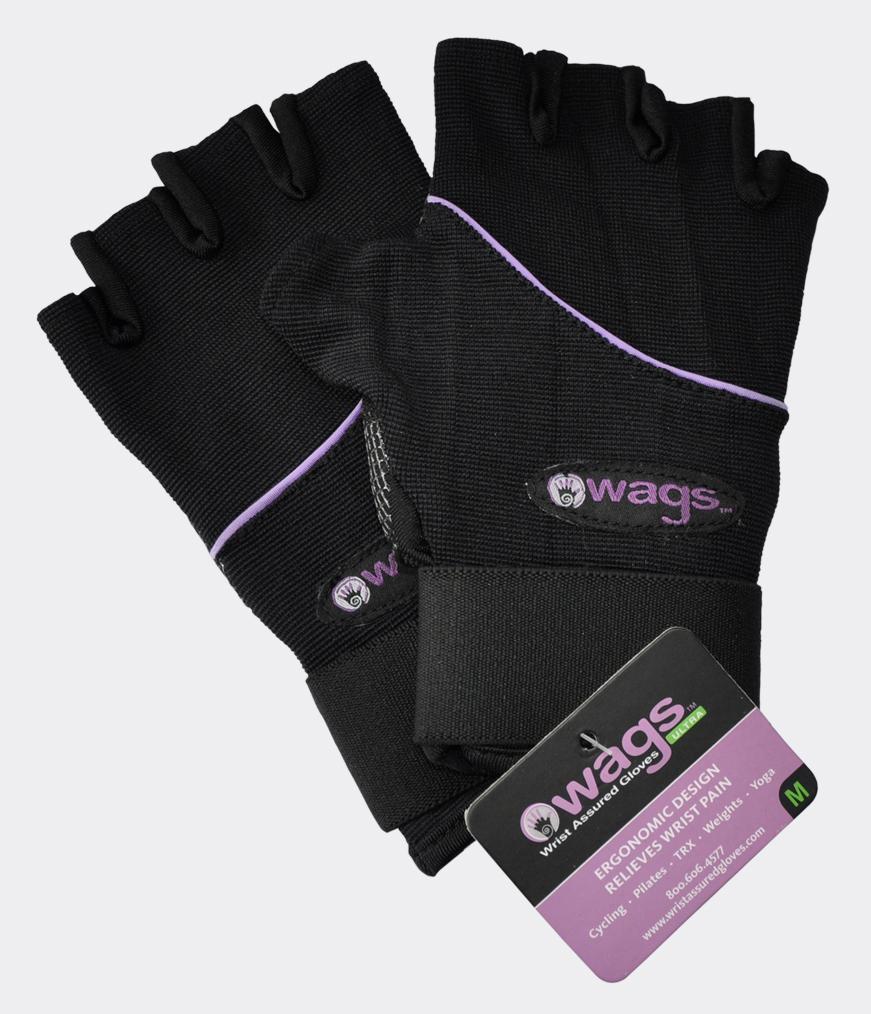 WAGS Wrist Support Gloves - Ultra - Black - Medium | Eco Yoga Store