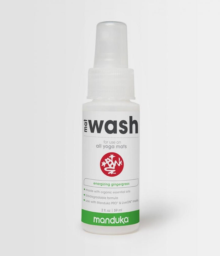 Manduka Mat Wash - All Purpose - Gingergrass - 59ml bottle | Eco Yoga Store