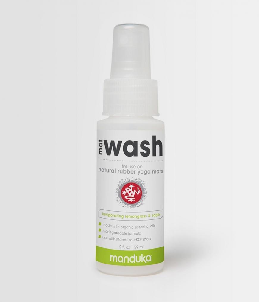 Manduka Mat Wash - Natural Rubber - Lemongrass & Sage - 59ml bottle | Eco Yoga Store