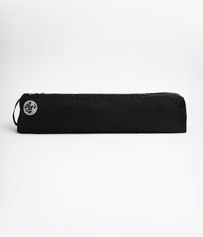 Manduka Go Light 3.0 Mat Carrier - Black - filled, on side, horizontal | Eco Yoga Store 
