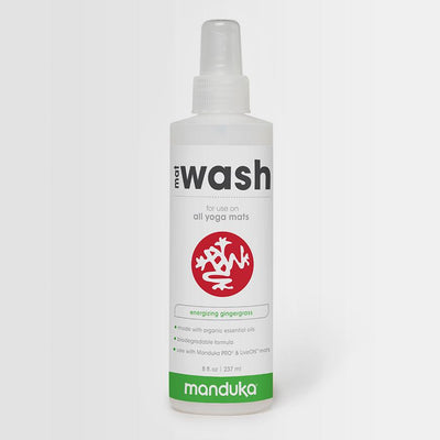 Manduka Mat Wash - All Purpose - Gingergrass - 237ml bottle | Eco Yoga Store