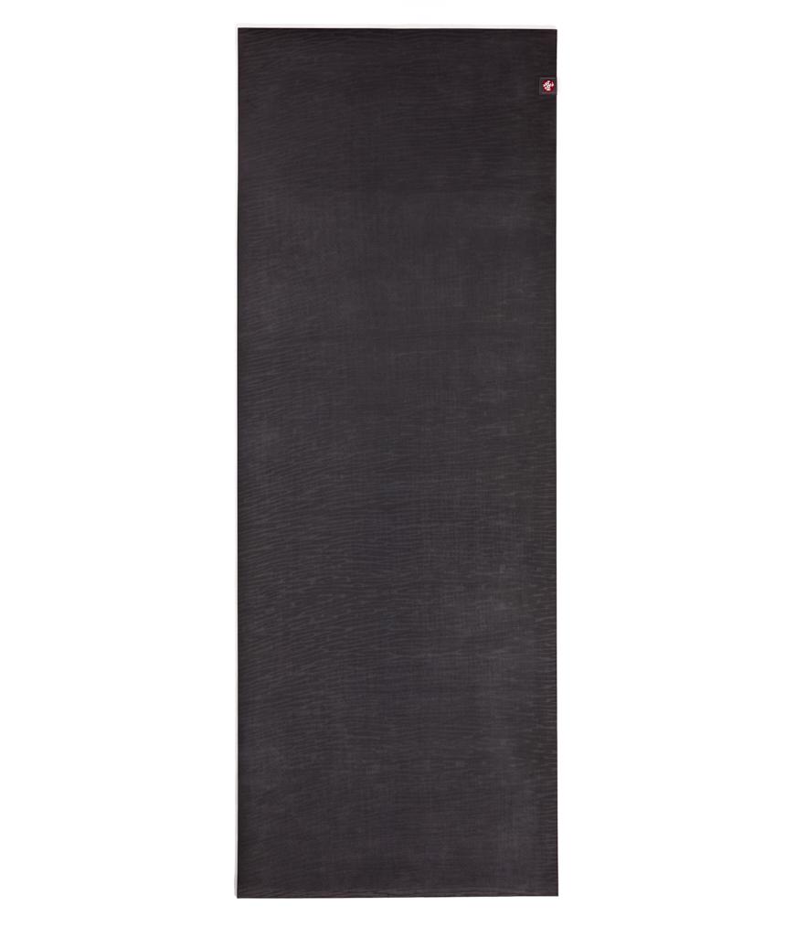 Manduka eKO 6mm Long Yoga Mat - Charcoal - unfurled | Eco Yoga Store