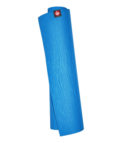 Manduka eKOLite 4mm Yoga Mat - Dresden Blue - rolled vertical | Eco Yoga Store