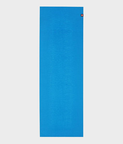 Manduka eKOLite 4mm Yoga Mat - Dresden Blue - unfurled | Eco Yoga Store