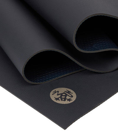 Manduka GRP Lite 4mm Hot Yoga Mat - Midnight - folded | Eco Yoga Store
