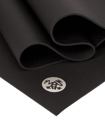 Manduka GRP Lite 4mm Hot Yoga Mat - Black - folded | Eco Yoga Store
