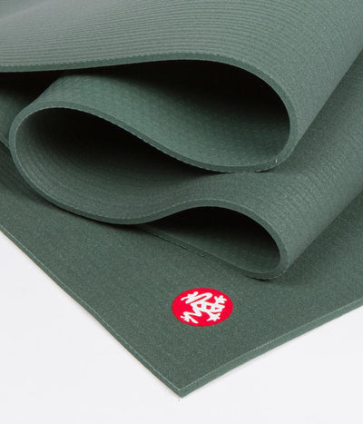 Manduka PRO 6mm Extra Long - Sage - folded | Eco Yoga Store