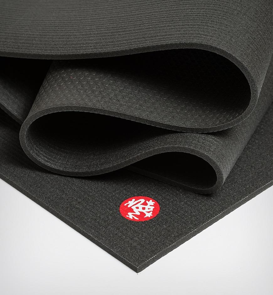 Manduka PRO 6mm Extra Long - Black - folded | Eco Yoga Store