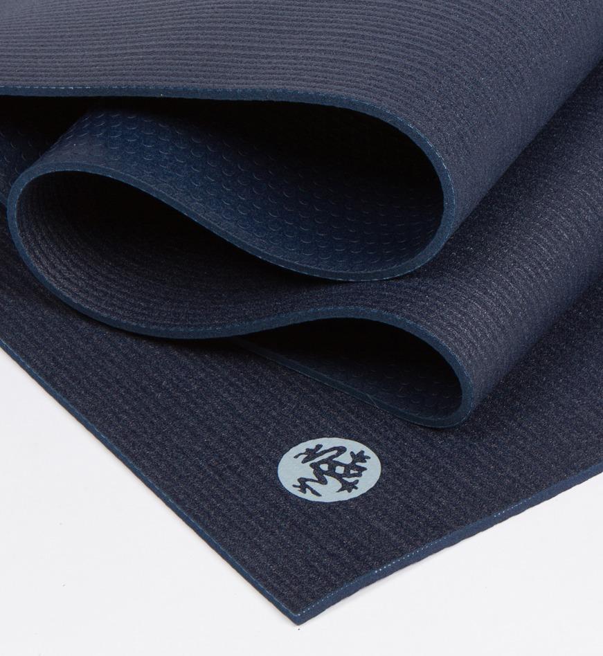 Manduka PROLite 5mm Long Yoga Mat - Midnight - folded | Eco Yoga Store