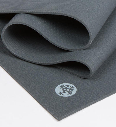 Manduka PROLite 5mm Long Yoga Mat - Thunder - folded | Eco Yoga Store