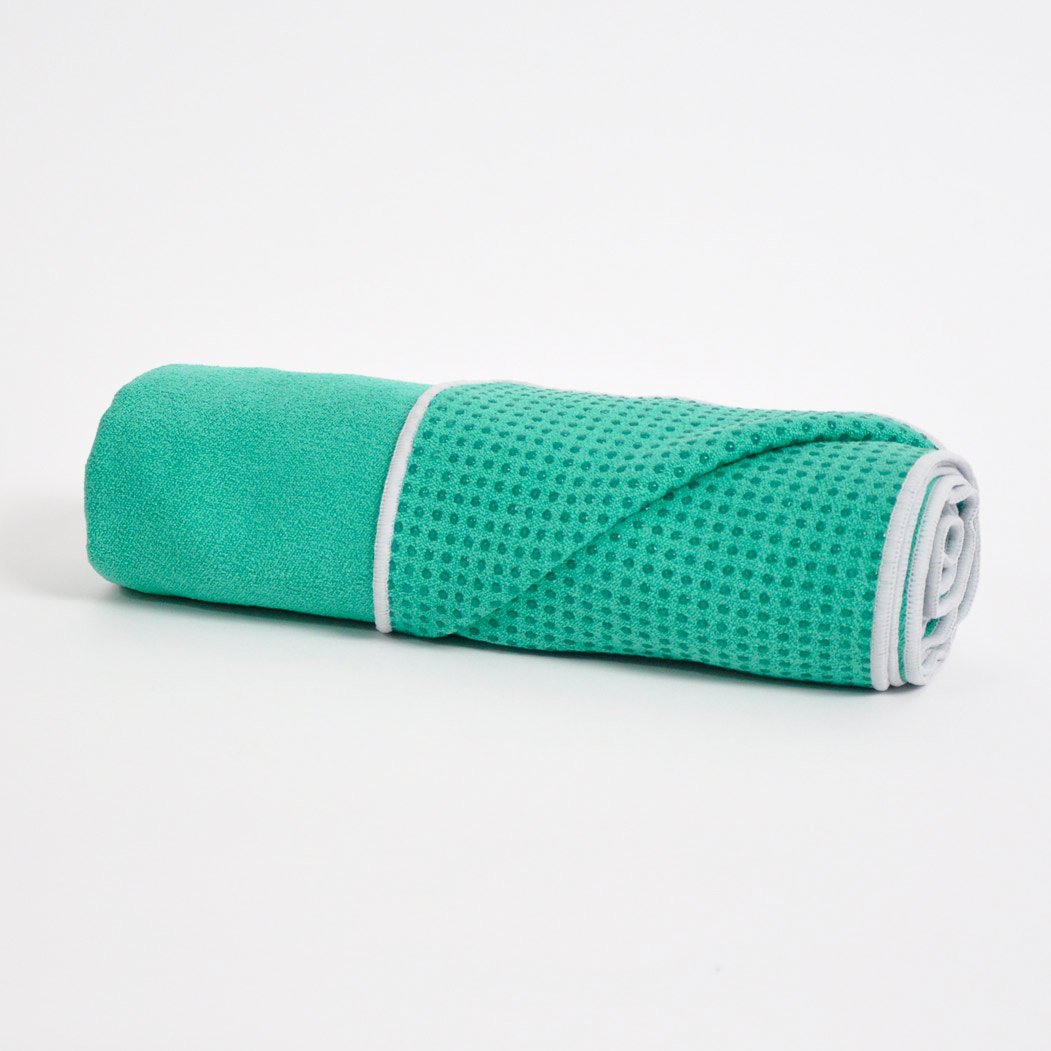 TRIBE Get a Grip Towel - Emerald | Eco Yoga Store