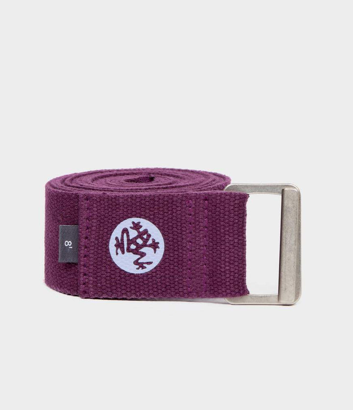 Manduka Align Yoga Strap - Indulge - coiled | Eco Yoga Store