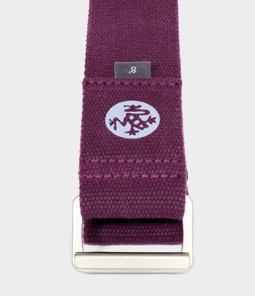 Manduka Align Yoga Strap - Indulge - folded | Eco Yoga Store