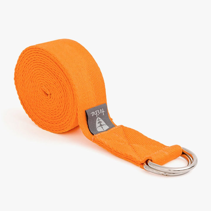 TRIBE Cotton Strap - Mandarin - Rolled | Eco Yoga Store