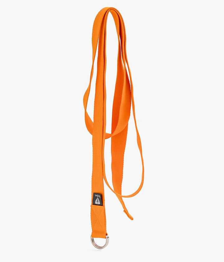 TRIBE Cotton Strap - Mandarin - Unrolled | Eco Yoga Store