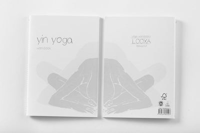 Yoga Workbook - Yin Yoga - book cover front & back | Eco Yoga Store