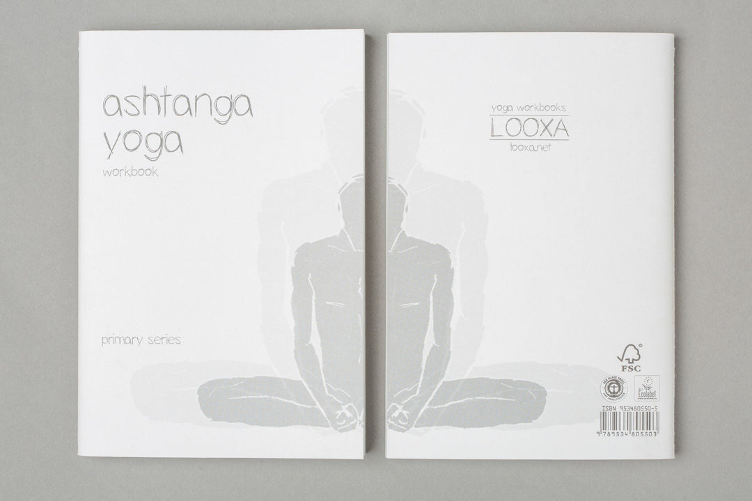 Yoga Workbook - Ashtanga Yoga - book cover front & back | Eco Yoga Store